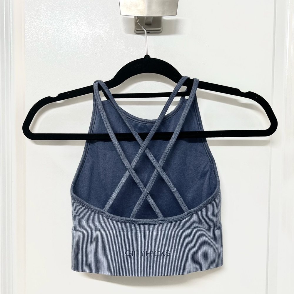 Blue Crisscross Gilly Hicks Tank Top